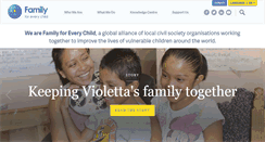 Desktop Screenshot of familyforeverychild.org